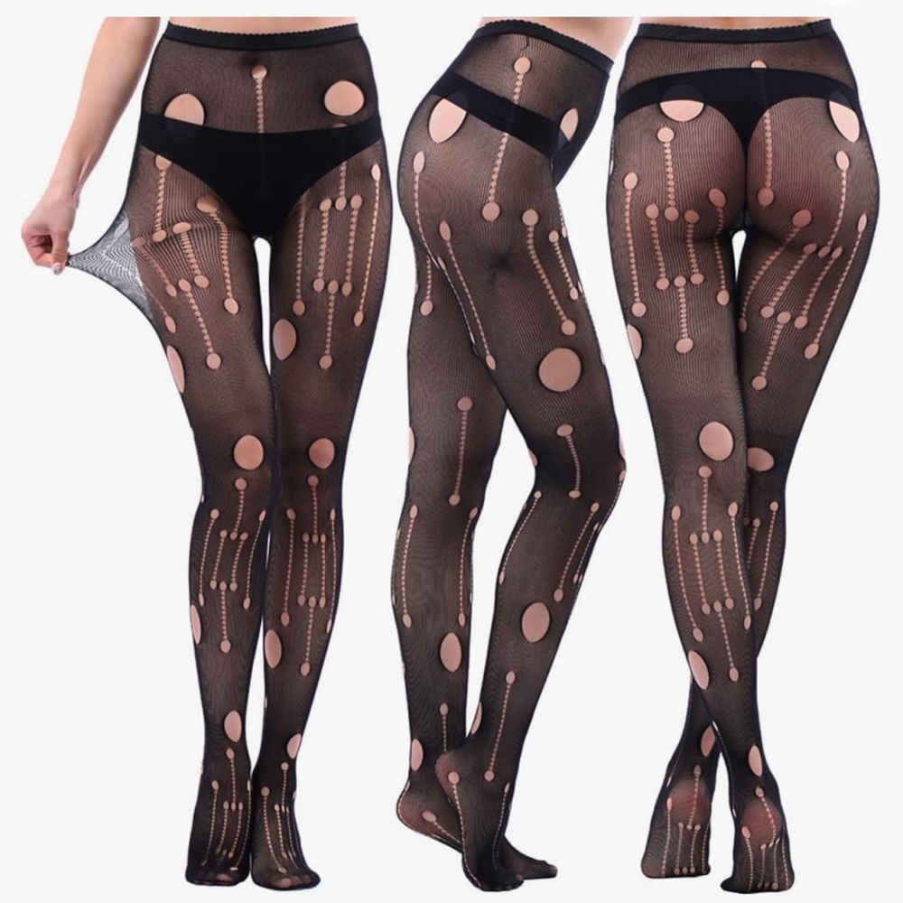 New Women's Fishnet Tights High Stretch Gothic Punk Mesh Pantyhose Stockings🤩🤩